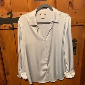 Powder Blue blouse . Worn twice .